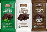 Missy J's Organic Carob Dark Delights Unsweetened Sampler Candy Bar 3 Pack, Vegan, Gluten and Caffeine Free Healthy Substitute for Chocolate, Perfect