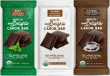 Missy J's Organic Carob Dark Delights Unsweetened Sampler Candy Bar 3 Pack, Vegan, Gluten and Caffeine Free Healthy Substitute for Chocolate, Perfect