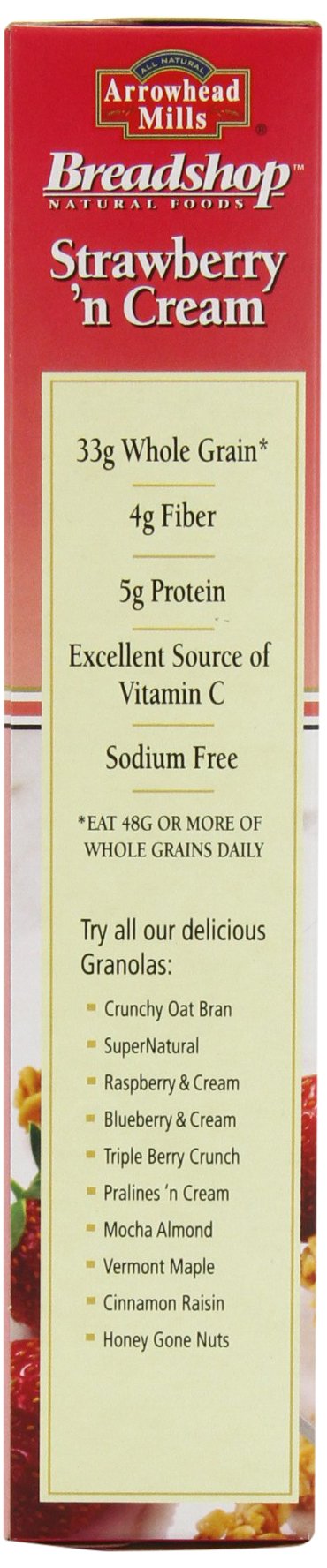 Arrowhead Mills Breadshop Strawberry 'n Cream Granola, 13 Ounce Boxes (Pack of 6)