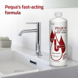 PEQUA INDUSTRIES P-10232 Pequa Heavy Duty Drain Opener, Non-Acid, Fast-Acting Formula, Industrial strength Drain Cleaner for Sinks, Tubs, Septic Tanks