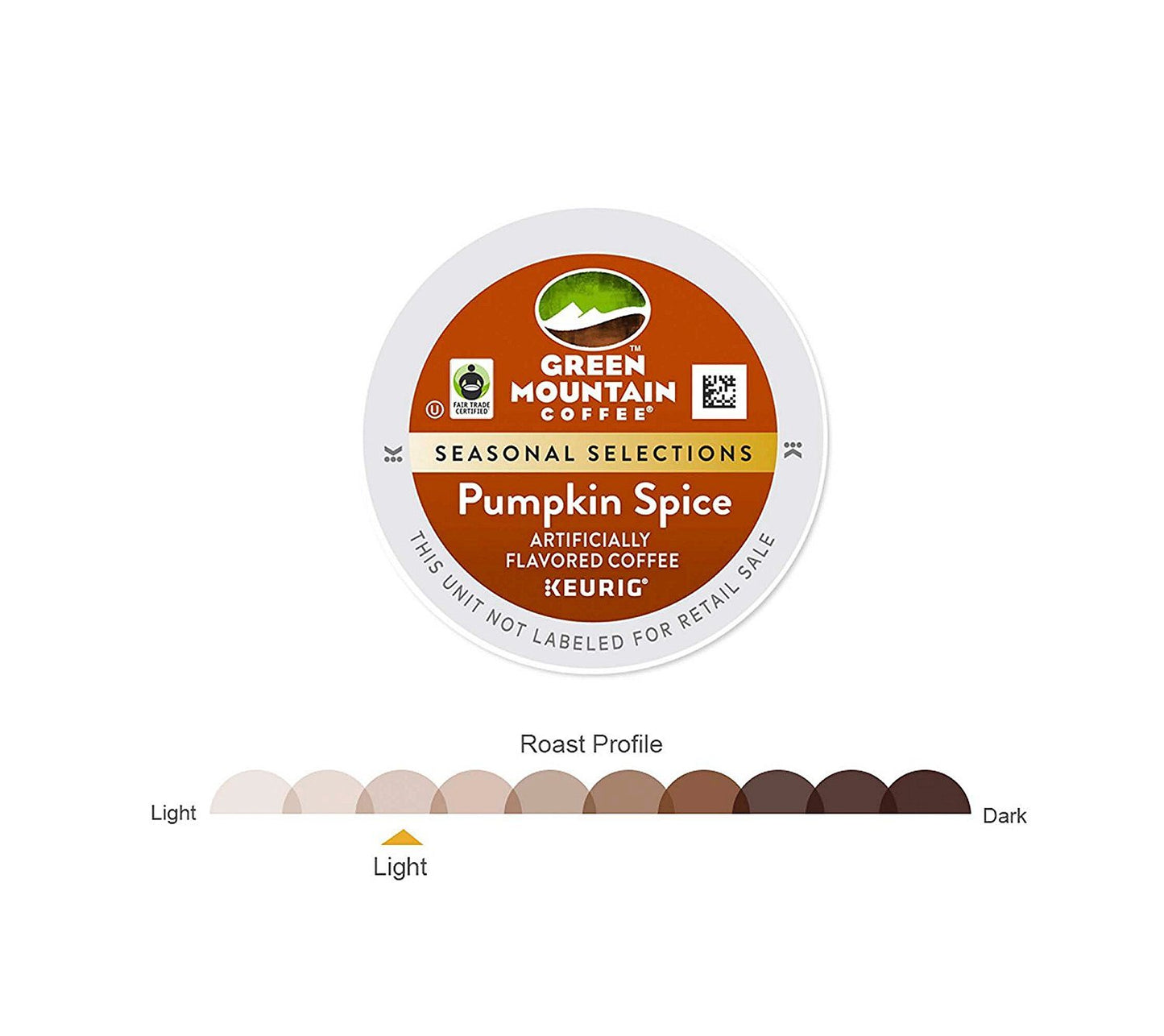 36 Green Mountain Fair Trade Certified Pumpkin Spice K-Cups (2 packs of 18)