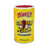 Tony's Cajun Kick Seasoning Creole and Cajun Seasoning Canisters (2 Pack, Cajun Kick)