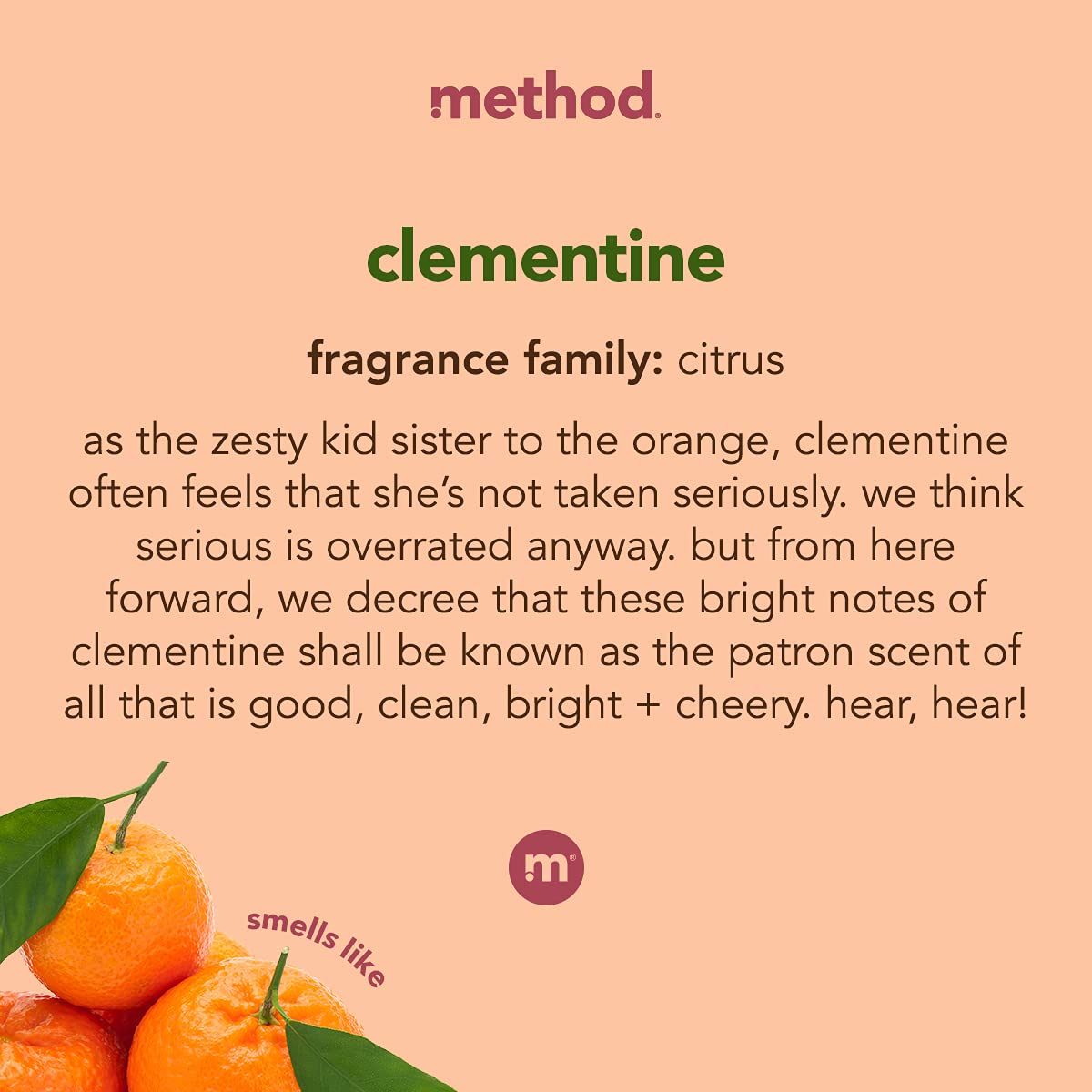Method All-Purpose Cleaner, Clementine, 28 Ounce, 1 pack, Packaging May Vary