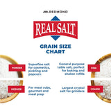Redmond Real Sea Salt - Natural Unrefined Organic Gluten Free, Seasoning 8.25 Ounce Shaker bundle (Onion, Season, Garlic)