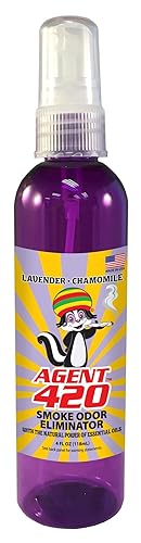 Smoke Eater Cigarette, Cigar, Cannabis & Tobacco Odor Eliminator Spray & Air Freshener for Car, Home, Clothes - Black Glacier, 4 oz Travel Size - Tea