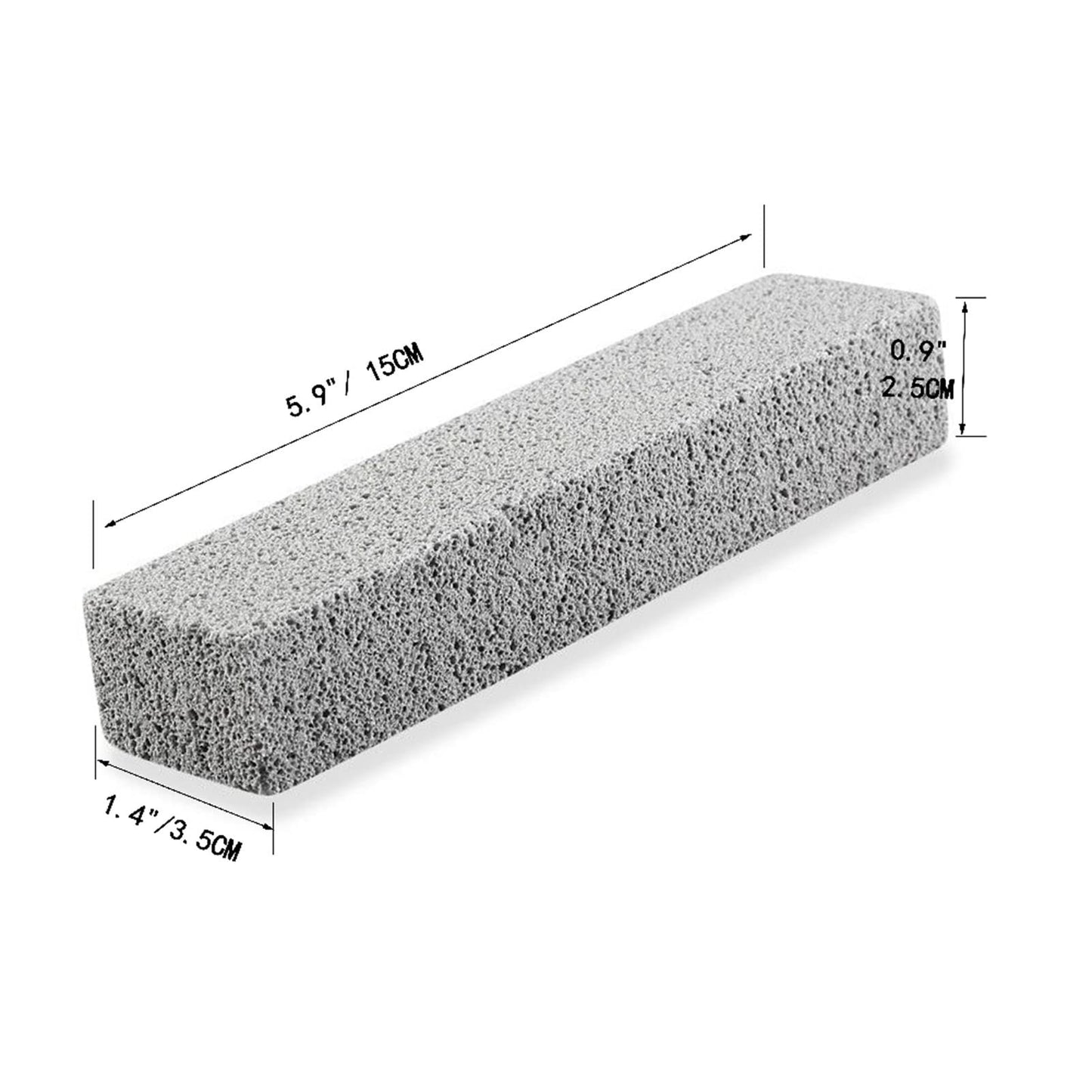 8 Pack Pumice Stone for Toilet Bowl Cleaning, Scouring Stick Remove Toilet Bowl Hard Water Rings, Calcium Buildup and Rust Suitable for Cleaning