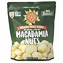 Hawaiian Macadamia Nut Company Premium Whole Kernel Macadamia Nuts, Dry Roasted with Sea Salt, 100% Hawai'i-Grown - Buttery Smooth Crunch, Sustainably