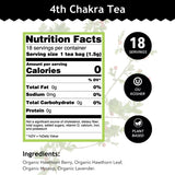 Buddha Teas - 4th Chakra Tea - Organic Herbal Tea - For Balance, Love & Forgiveness - With Hawthorn Berry, Lavender, Hyssop & Rose Quartz Essence - OU