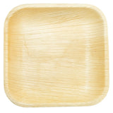 8 Inch Square Palm Leaf Disposable Dinnerware pack of 25 - Eco-Friendly Organic Tableware, Biodegradable Partyware, Alternative to Paper, Bamboo