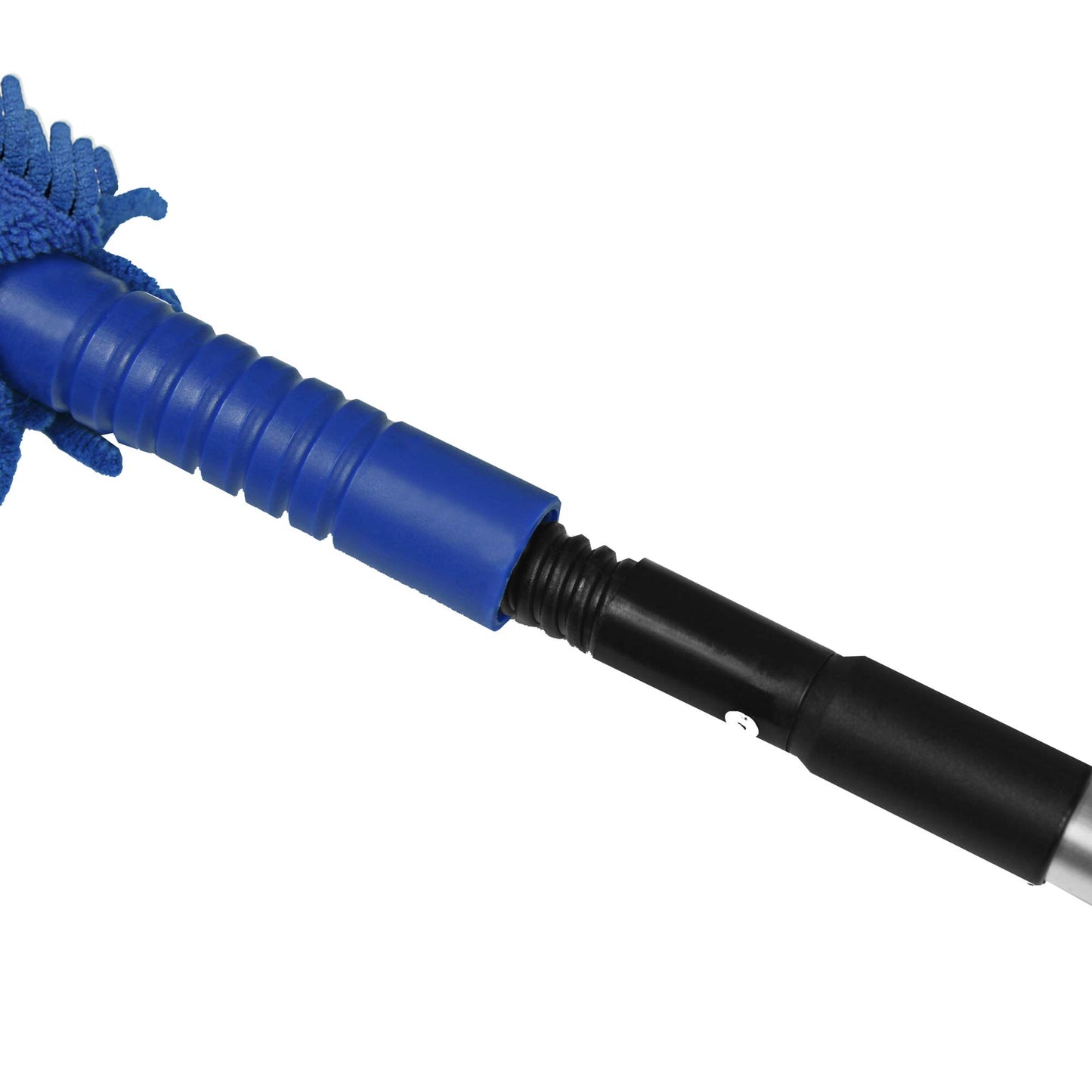 CleanAide Handheld Reusable Microfiber Flex Duster with Adjustable Telescopic Reach Pole - Bendable, Lightweight, Dust Cleaner for Blinds, Shutters