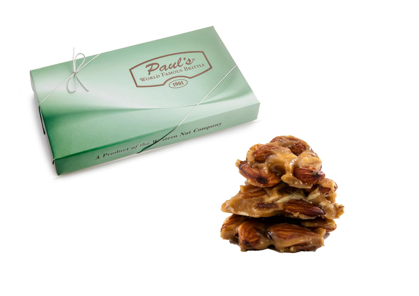 Western Nut Company Brittle Gift Box Collections, 16oz/24oz Gift Box Edition, Gift Wrapped in Seasonal Paper, Gourmet Nut Candy Assortment, Peanut