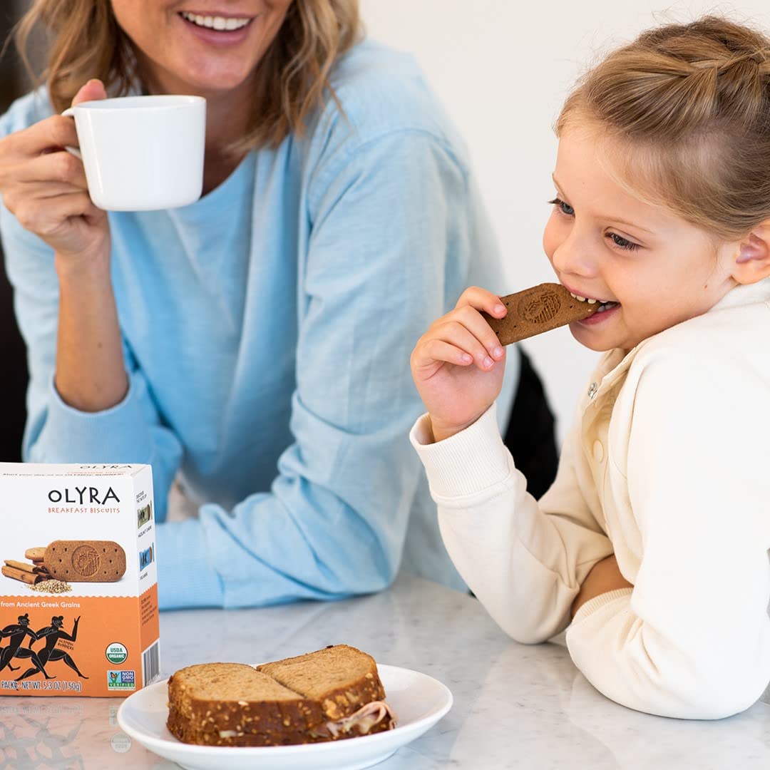 Olyra, Biscuit Breakfast Olympic Rynner Cinnmon Tahini Organic, 5.3 Ounce