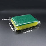 Sponge Individually Wrapped, 24 PCS Small Dishwashing Scouring Pads for Kitchen Sponge Wipes for Hotel Apartments