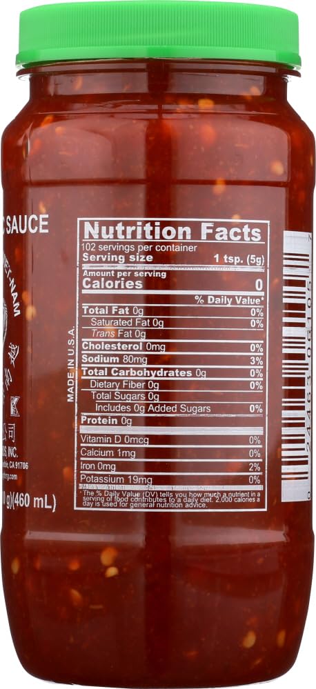 Chili Garlic Sauce - 18oz [6 units] by Huy Fong.