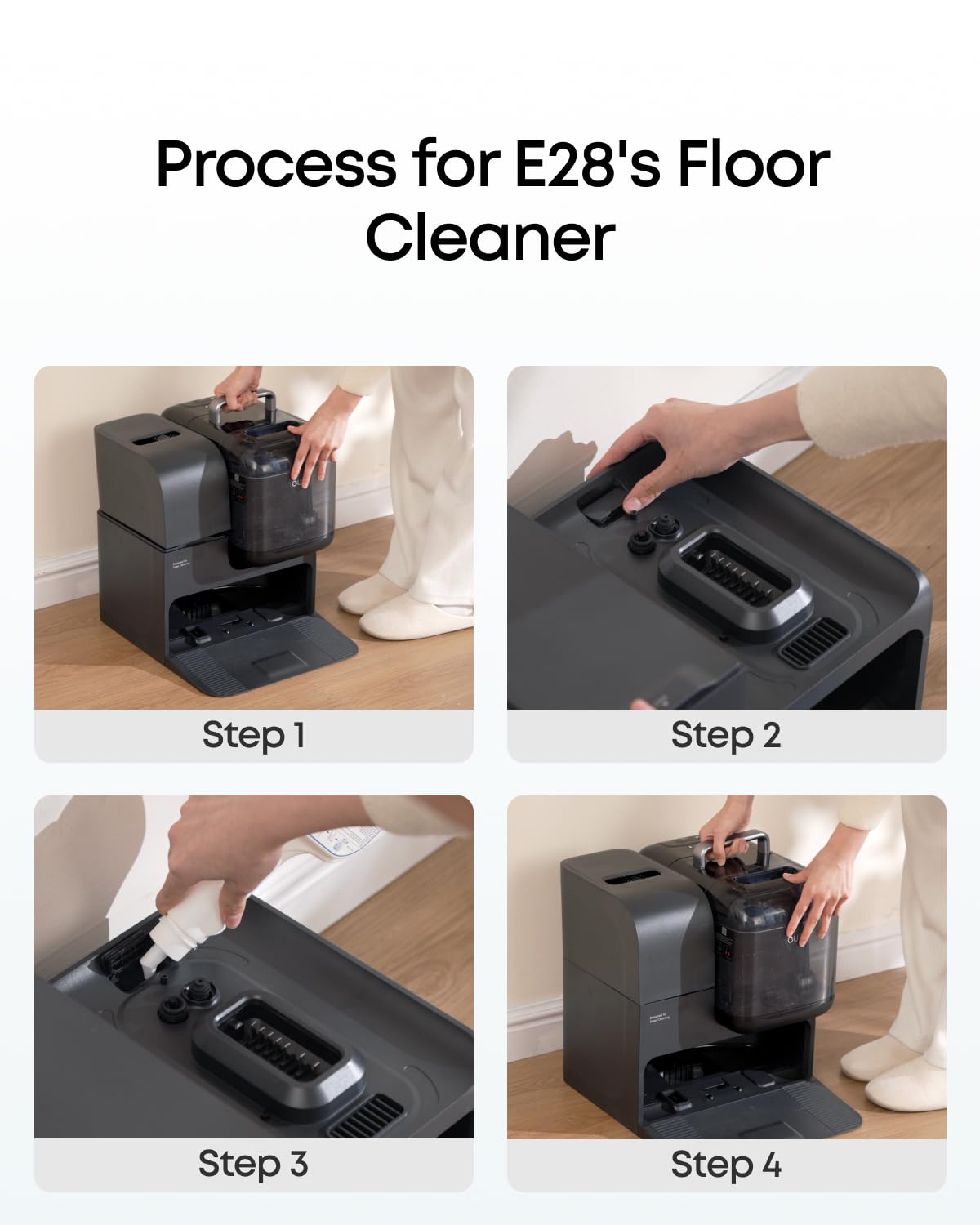eufy Floor Cleaner, Ready to Use, 473 ml, Floor Cleaner, Safe, Compatible with E28
