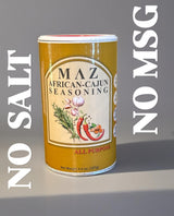 MAZ African-Cajun Seasoning, All Purpose, Natural Spice Blend, No Salt, No MSG, 4.5 oz, Blend of African & Cajun Spices, Delicious, Flavorful Herbs