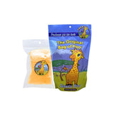 The Original Bag of Poo®, Giraffe Poo (Orange Flavor Cotton Candy) Novelty Poop Gag Gift. Free sticker inside.
