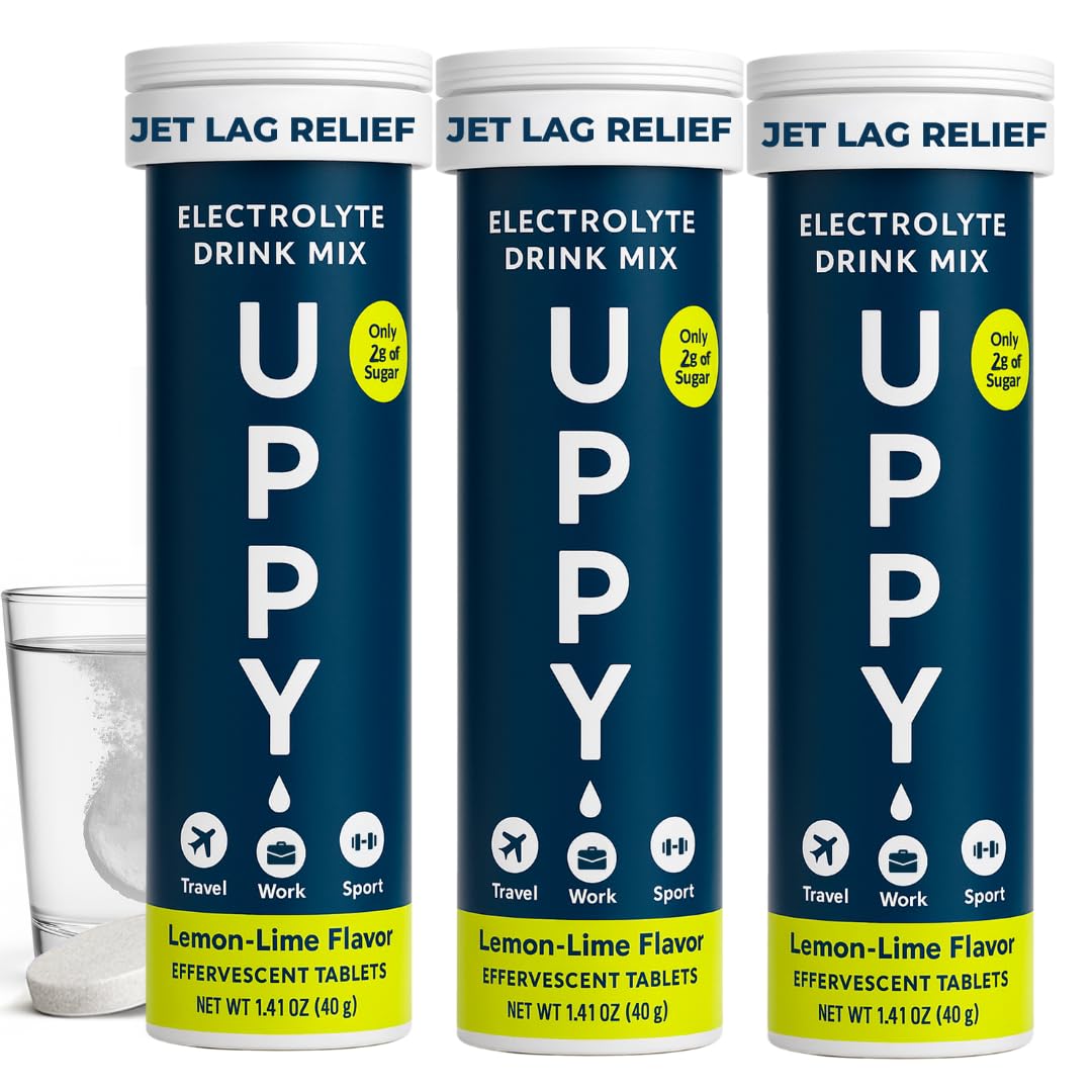 Uppy! Electrolyte Hydration Tablets, Lemon-Lime, 30 Ct, Caffeine-Free