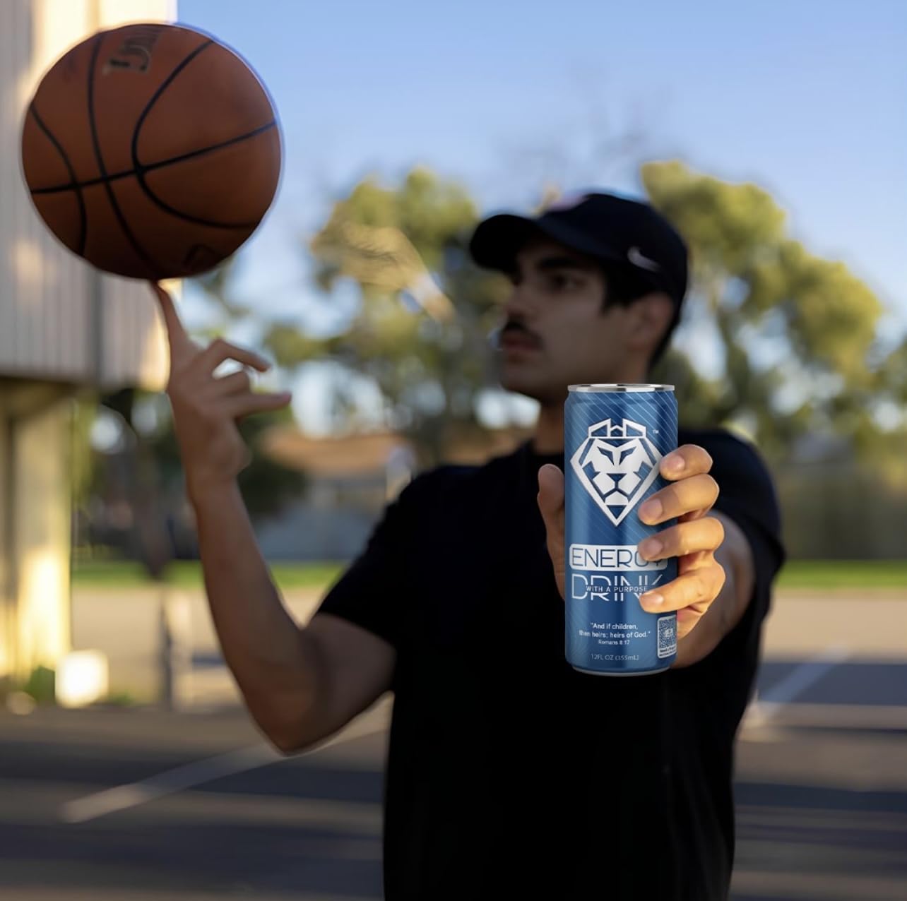 HEIR LION | The First Christian Energy Drink Natural Energy Drink - 12 Pack, 12oz Cans - Healthy, Low-Carb & Clean Energy - Natural Caffeine