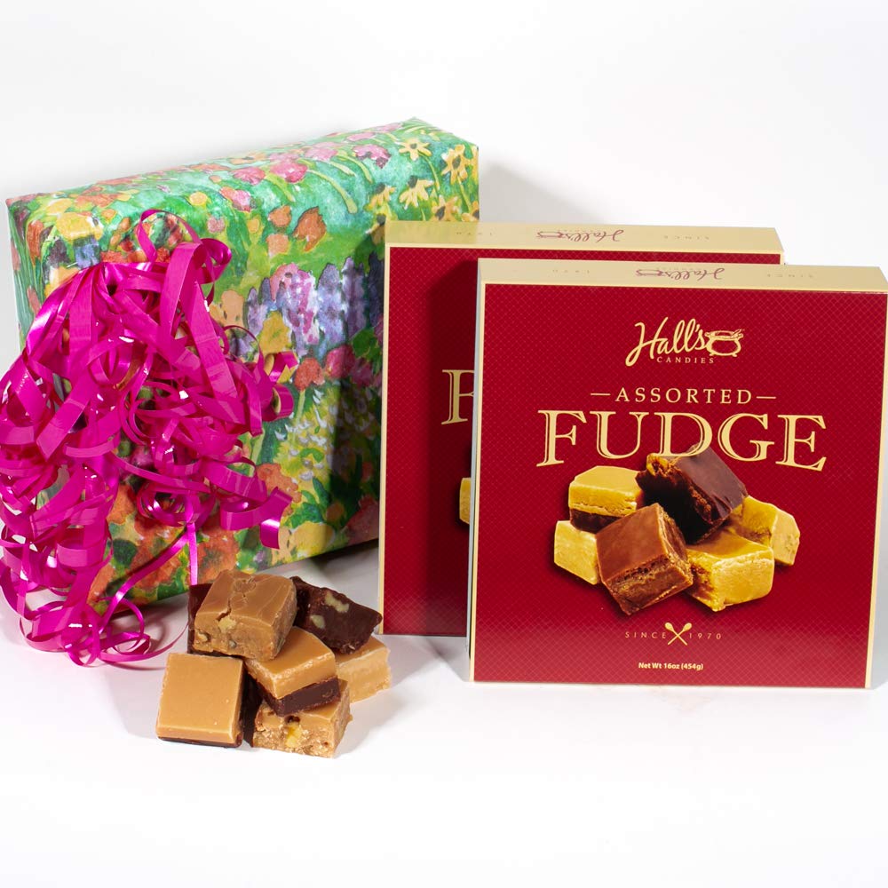 Garden Pastels Fudge Gift Box, 2 Pounds Chocolate Fudge
