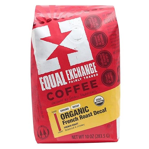 Equal Exchange Organic Ground, French Roast Malted Chocolate, 10 Ounce
