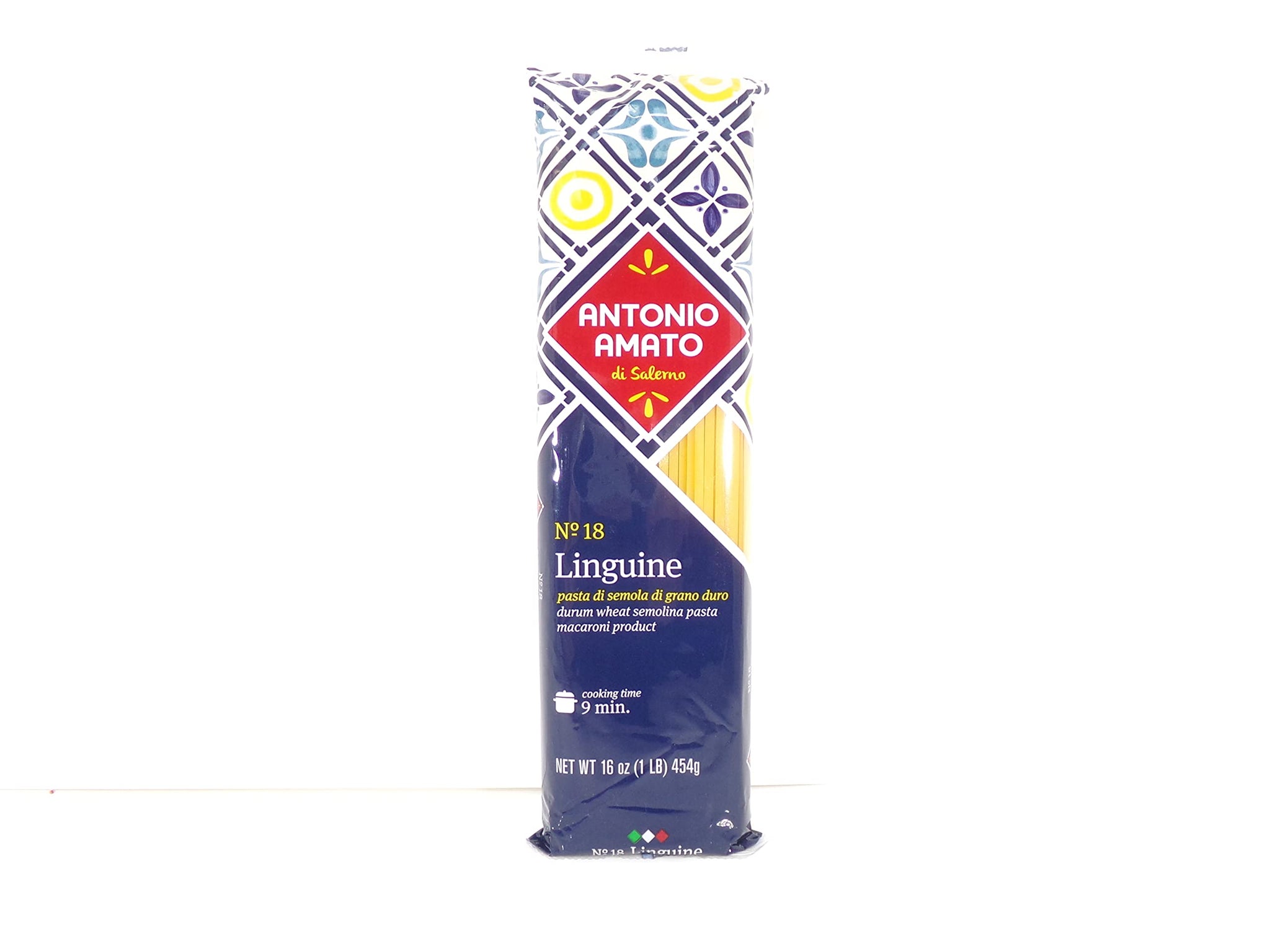 ANTONIO AMATO di Salerno - NO.18 Linguine - (Pack of 5, 5lb total weight) - pasta di semola di grano duro - durum wheat semolina pasta macaroni