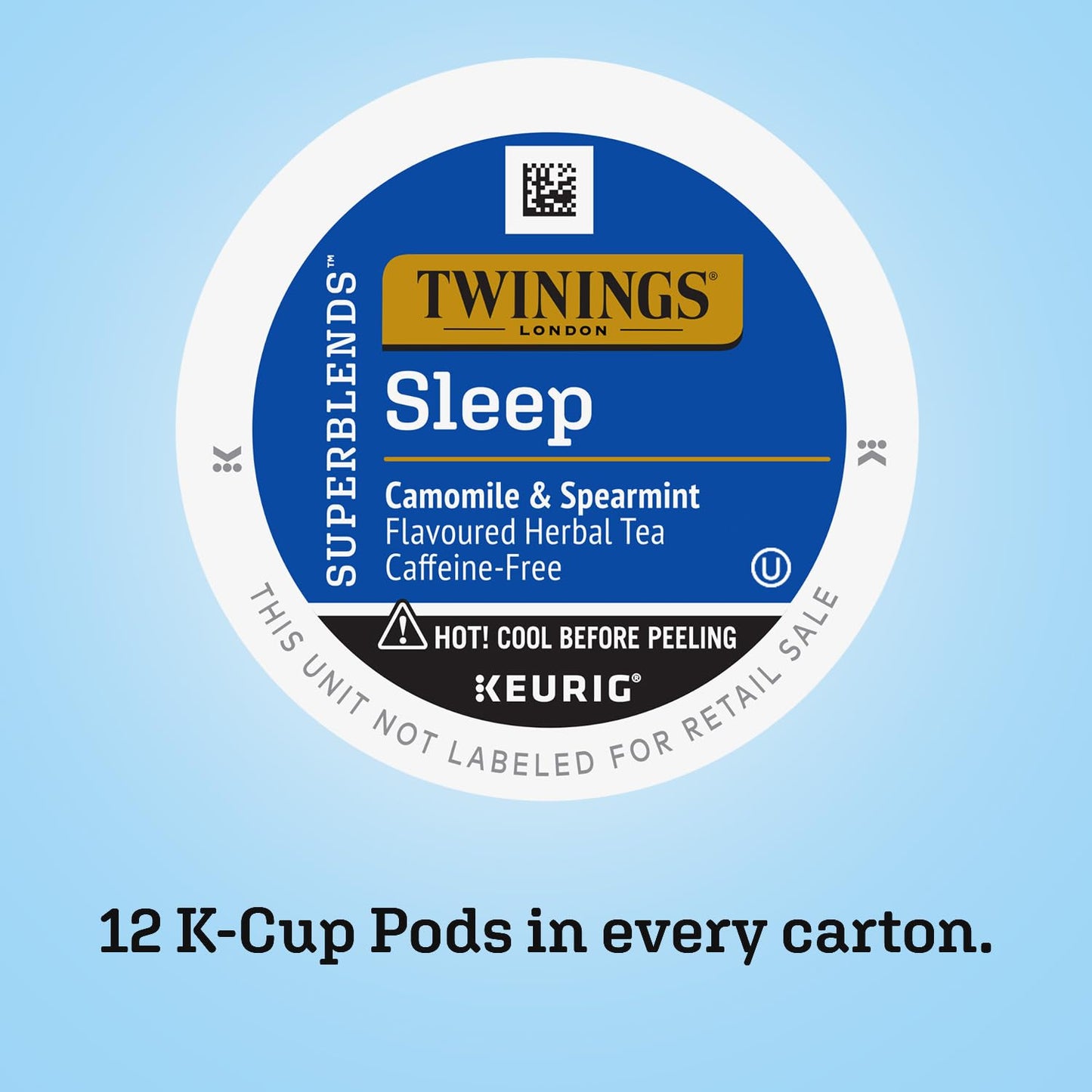 Twinings Nightly Calm Herbal Tea K-Cup Pods for Keurig - Sleep Tea, Bedtime Caffeine-Free Tea Blend, Soothing Chamomile, Relaxing Spearmint, Subtle