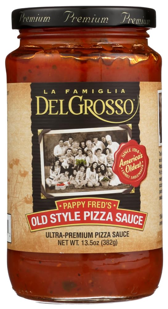LA FAMIGLIA DELGROSSO Sauce Pizza Old Style, 13.5 fl oz (Pack of 6)