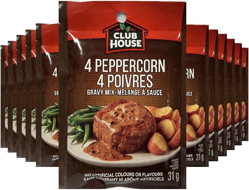 ZENVOIRA Seasonings 4 Peppercorn Gravy Mix Club House - 31g/1oz - 12 Ct