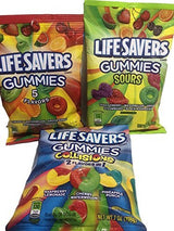 Lifesavers Gummies, Collisions, Sours and Original Flavors 7oz 3 Bags by Life Savers