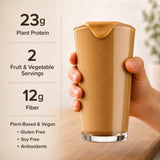 Sur Nutrition Organic Meal Replacement Shake - 23g Plant Protein, 12g Fiber, Gut Health Support, Vegan (Chocolate)