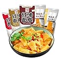Authentic red oil noodle, Sichuan red oil pastry noodles, Sour&hot dry mixed noodles, Shaanxi Liangpi, Spicy mixed 4 packs noodle gift pack, Instant
