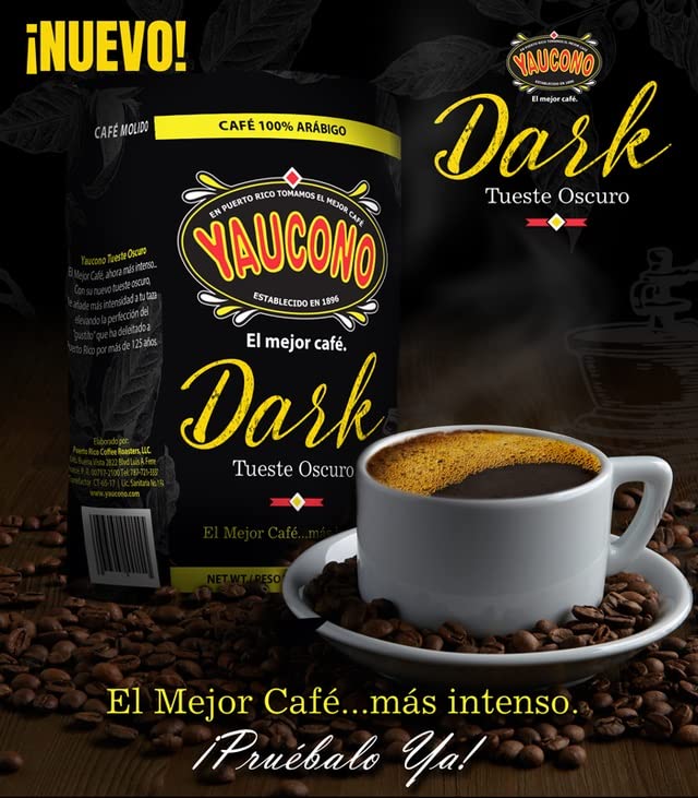 Yaucono Dark Roast Whole Bean Coffee, Puerto Rico, 100% Arabica, 2 Pound (Pack of 1)