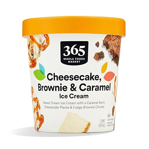 365 by Whole Foods Market Cheesecake, Brownie & Caramel Ice Cream, 1 PT