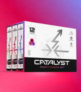 CATALYST | Fruit Fusion Set - 12 Pack Energy Drinks | 3 Fruit Flavors | Zero Sugar, 10 Calories, 120mg Caffeine | Natural Nootropics | SuperBerry