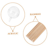 HAPINARY 100pcs Chocolate Holder Sticks for Bouquets Elegant Water Wrappers for Weddings Valentine Day and Tea Parties