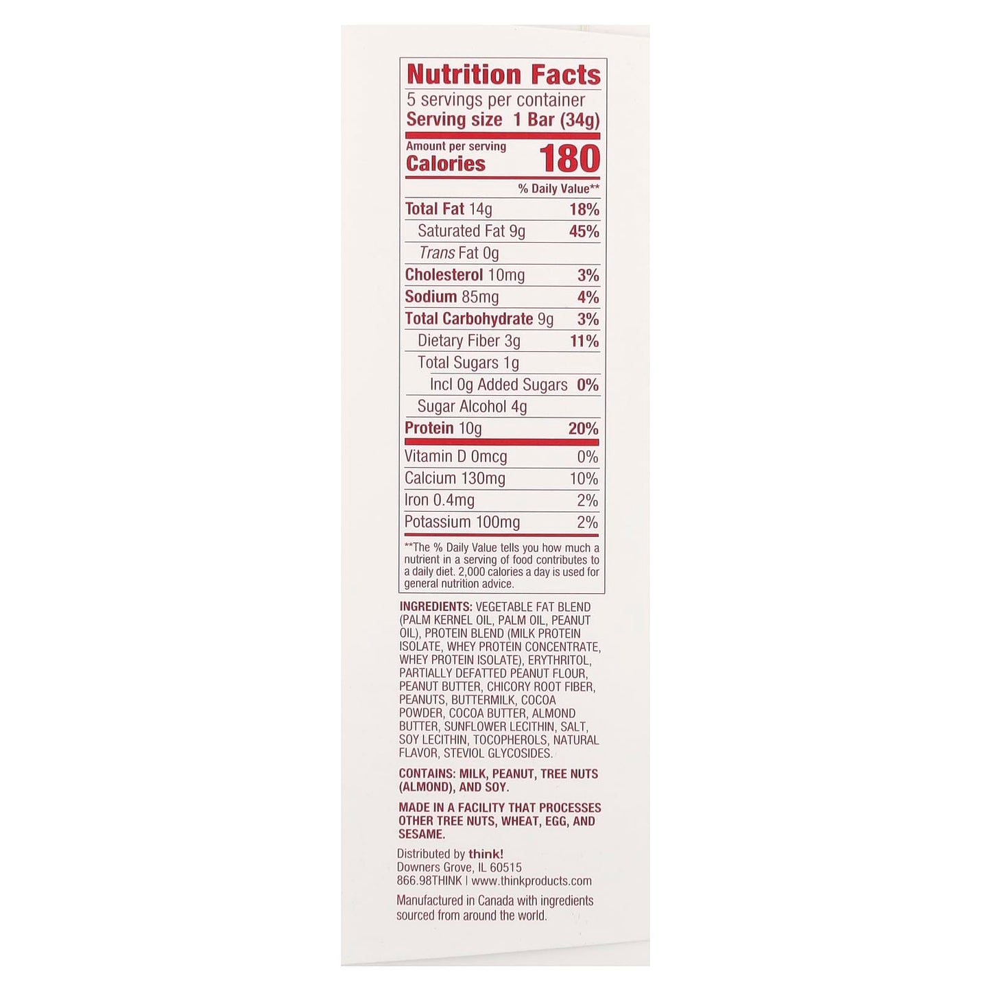 THINK! DELIGHT CPB COOKIE DOUGH 5CT I
