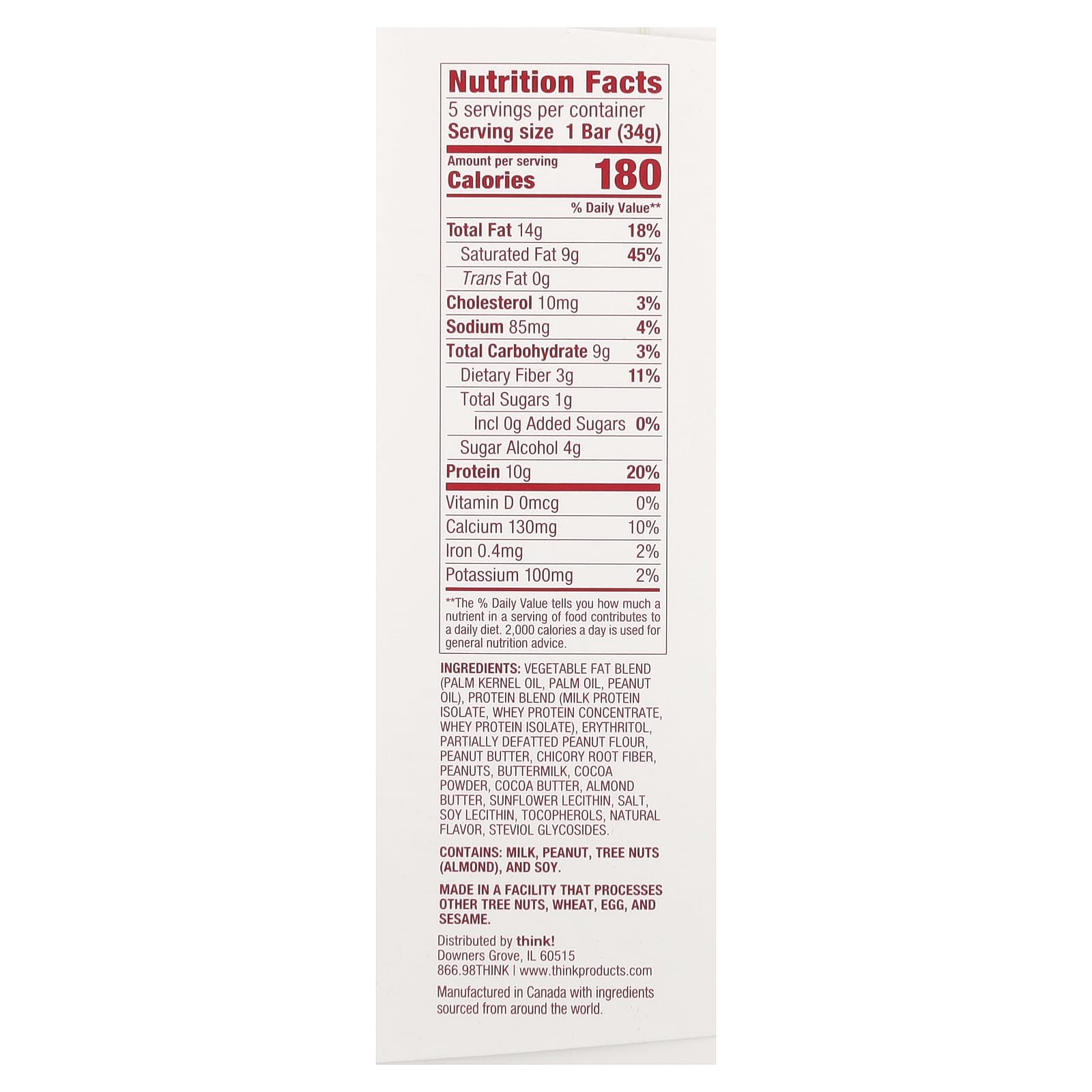 THINK! DELIGHT CPB COOKIE DOUGH 5CT I