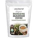 Lean Factor: Organic Energizing Mushroom Coffee - (10 oz) Bag of Premium and Nutrient-Packed Coffee With Lion’s Mane, Cordyceps & Chaga - Lightly