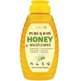 Wildflower Honey, 100% Raw Unfiltered Honey, 18oz/510g, Natural and Pure, Fresh Sweetness, Floral, a Hint of Fruit, for Milk, Tea & Daily Wellness
