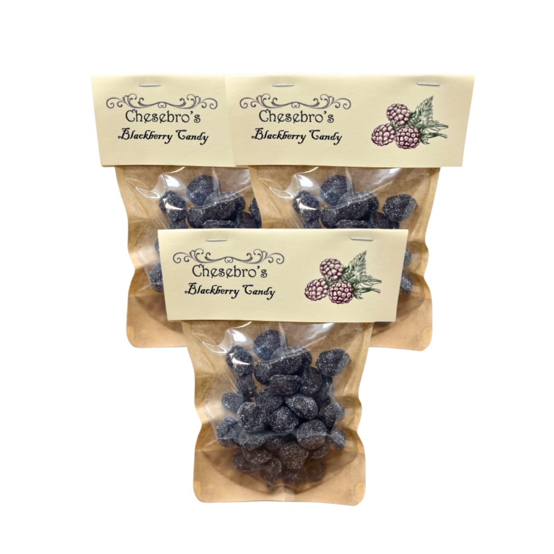 Blackberry Kettle-Cooked Hard Candy Drops, 3 Pack of 4.5 oz.