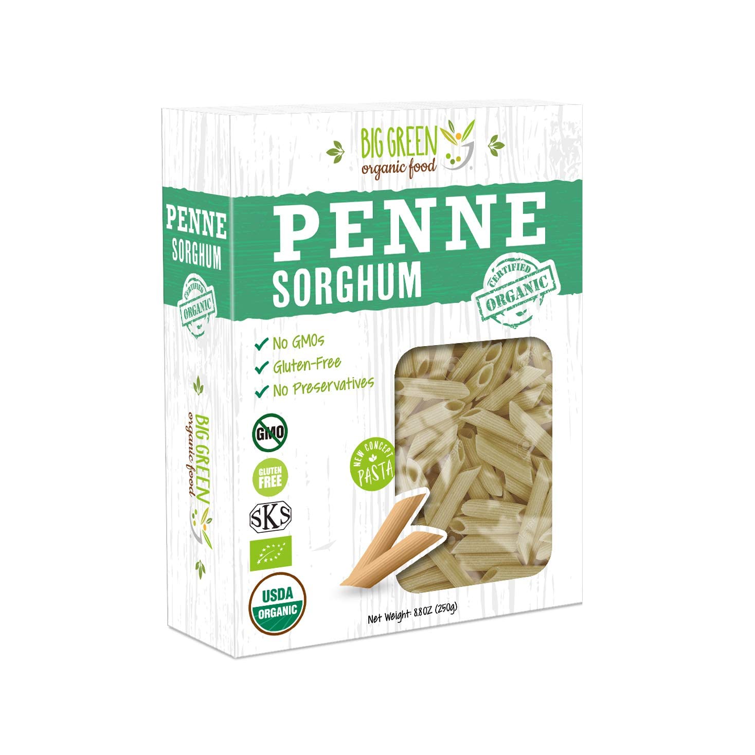 Organic Sorghum Penne, 8.8oz, New Concept Pasta (12)