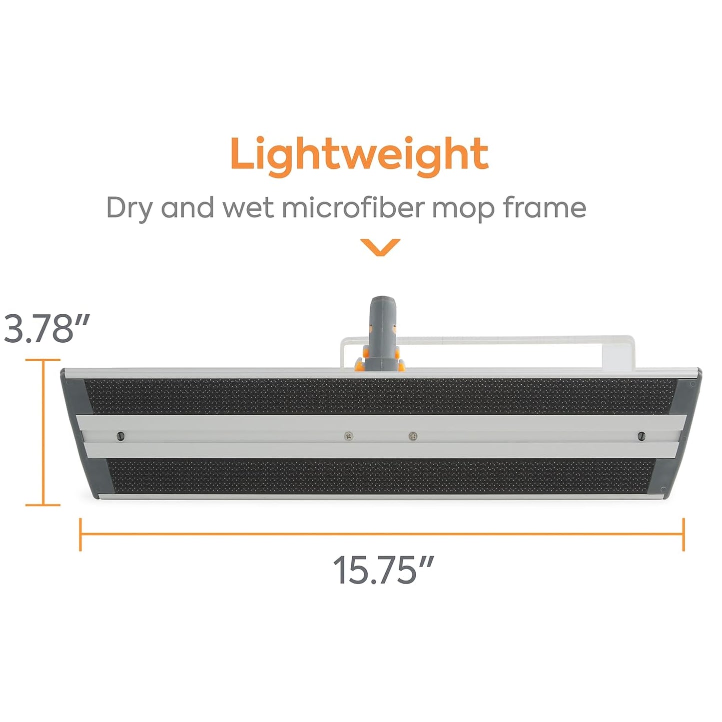 Coastwide Professional 15.75" Microfiber Wet Mop Frame, Aluminum
