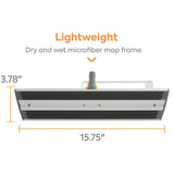 Coastwide Professional 15.75" Microfiber Wet Mop Frame, Aluminum
