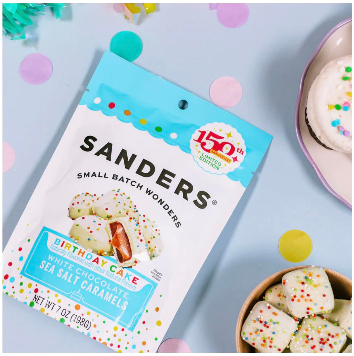 Sanders Small Batch Wonders Kettle Cooked Candy, 8 oz. (Birthday Cake, 8 oz)