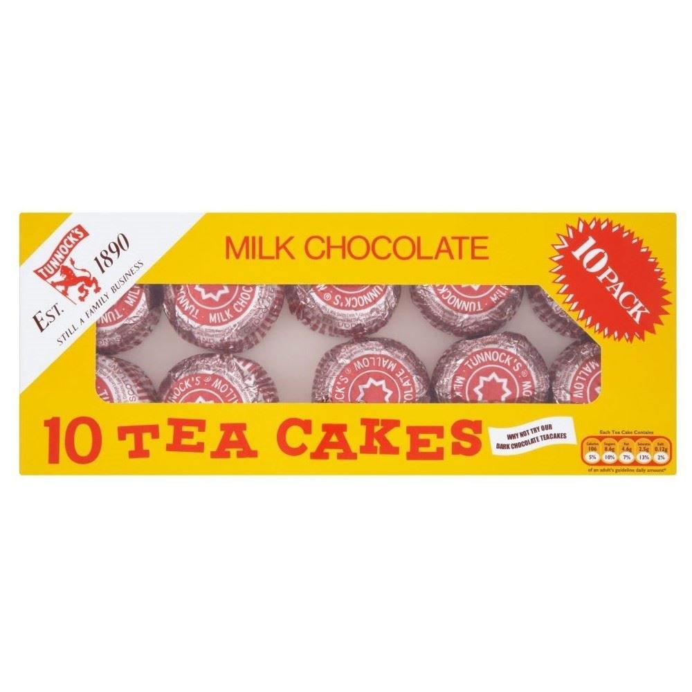 Tunnock's Milk Chocolate Teacakes (10 per pack - 275g)