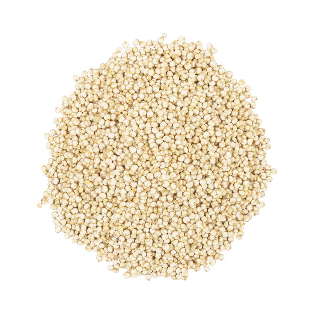 OliveNation Organic White Quinoa - Nutritious Whole Grain White Quinoa Seeds for Healthy Cooking, Baking, Cereal, Non-GMO Gluten Free Vegan Friendly Ancient Grain High In Protein & Fiber (32.00oz)