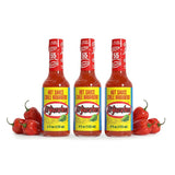 El Yucateco Red Habanero Hot Sauce, Authentic Mexican Chile Habanero Sauce, 4 fl oz (120 ml) Gluten Free (Pack of 3)