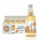 GUS Soda Extra Dry Ginger Ale 12 Oz (12 Pack)