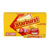 STARBURST Original Full Size Fruit Chews Chewy Candy, Bulk Candy for Birthdays, Road Trips, Pantry, 2.07 oz (36 Single Packs)